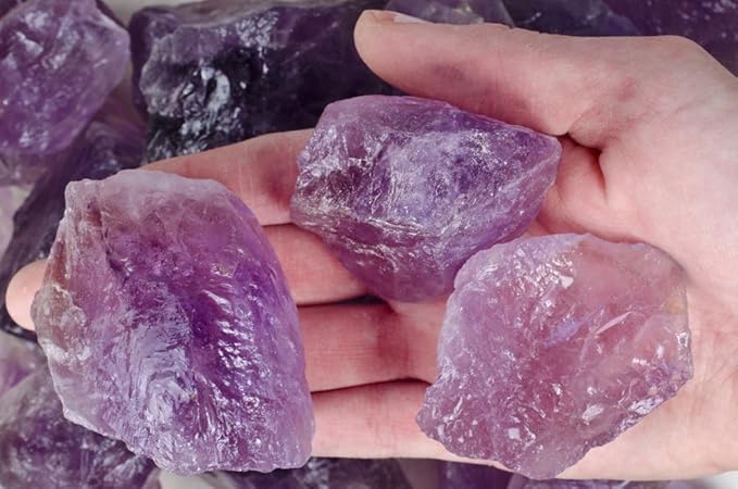 Fantasia Materials: 18 lbs Amethyst Large Chunk Rough Stones from Brazil - Grade 2