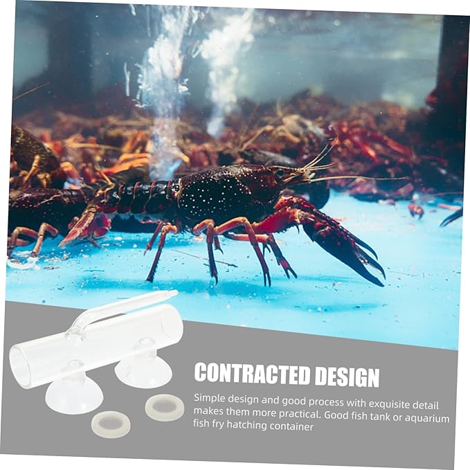 1 Set Fish Tank Incubator Glass Aquarium Fishing Tumbler Glass Containers Fish Hatchery Incubator Box Breeder Container Case Set