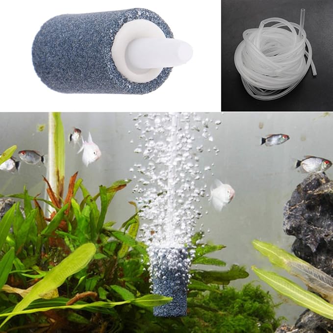 1.57 Inch Air Stone Bubble Cylinder Reusable Oxygen Diffuser for Aquarium Fish for Tank Pond Hydroponics Pump Airstones