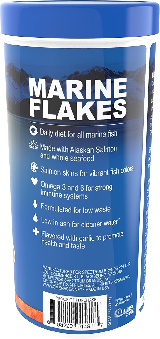 Omega One Garlic Marine Flakes, 2.2 oz