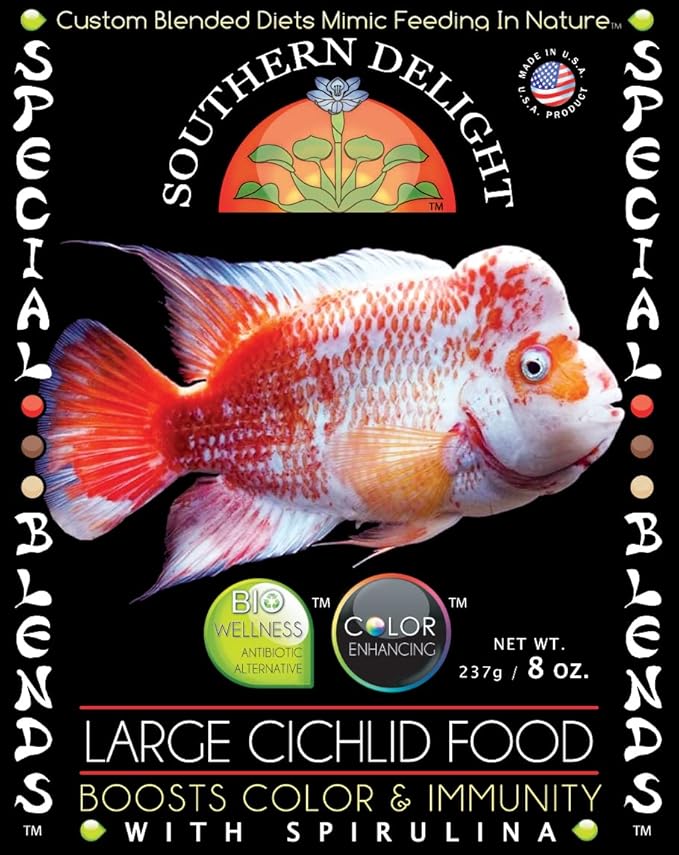 Large Cichlid fish food