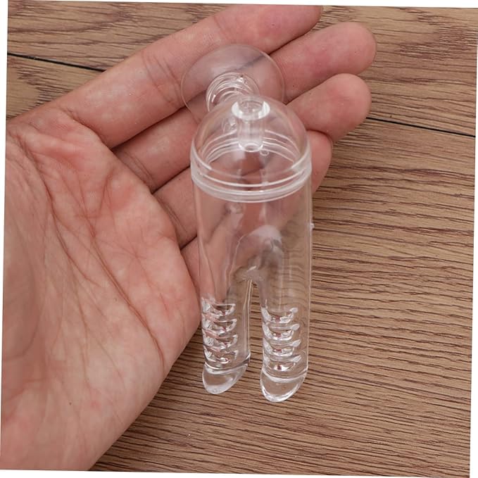Shrimp Automatic Fish Feeder with Cover Feeding Cup for Aquarium Odorless Design with Suction Cup Easy Installation for Fish Tank Use