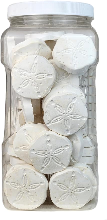 Calcium Feeder Disks for Shrimp, Snails, Crabs, Crayfish, Hermit Crabs and All Tropical Fish, 75 Count Jar of Medium-Large Feeder Disks
