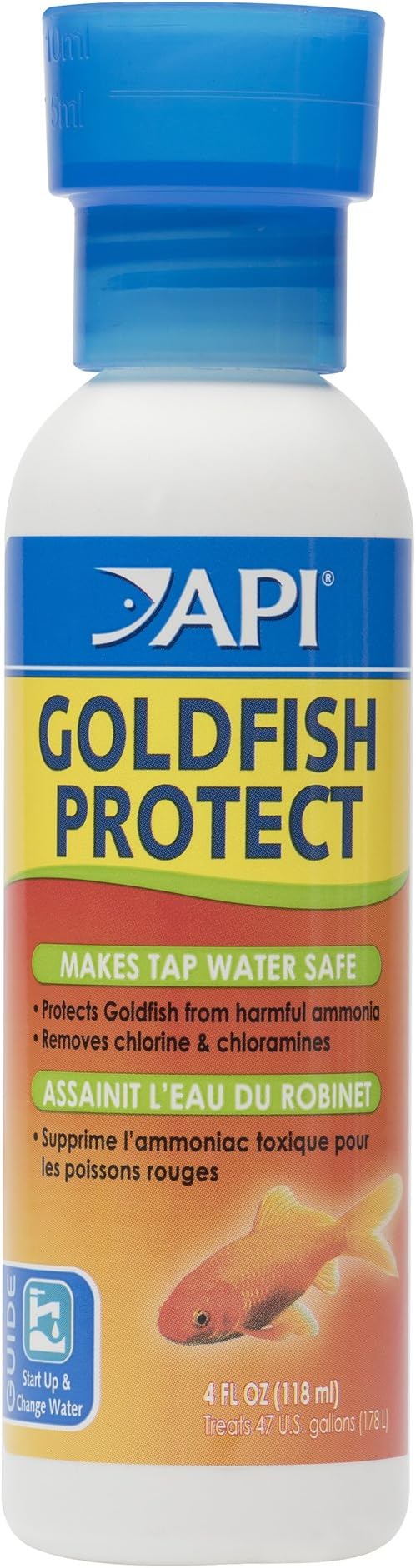 API GOLDFISH PROTECT Aquarium Water Conditioner 4-Ounce Bottle