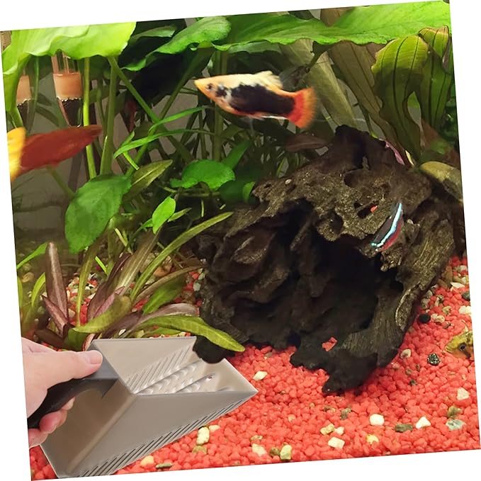 BESPORTBLE Multi-Function Aquarium Sand Shovel for Easy Cleaning Plastic Fish Tank Tool for Substrate Removal and Maintenance Compact Design for Comfortable Use