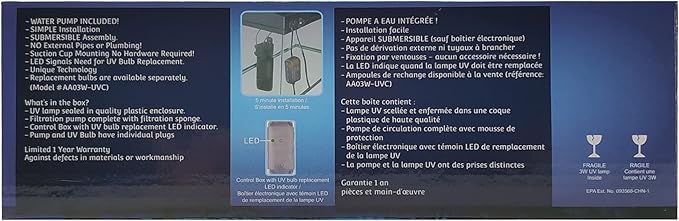 AA GKM3W Mini Internal UV,Black,AAUV3W-B