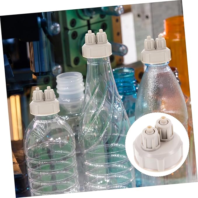 Mipcase 2pcs Guage Aquarium Bottle Reactor Planted Accessories Diffuser Tube Part for Plants Tank Cap Dioxide Tool Tank, Carbon Cap, Fish Generator Reactor, System