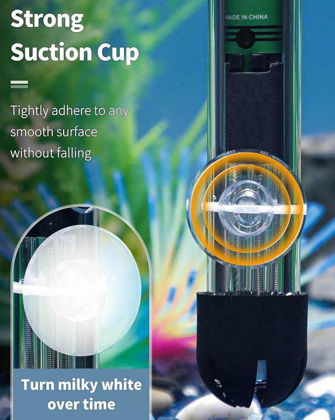 Pawfly 30 Pack Suction Cups with 40 Pieces Adjustable Zip Ties. Suction Cups kit for Aquarium Fish Tank and Shrimp Dodging Nest