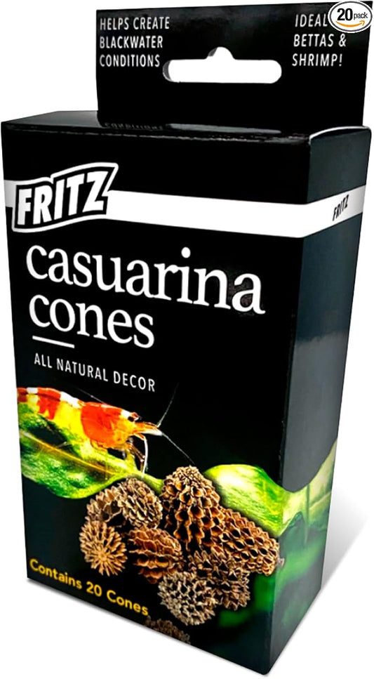 Fritz Aquatics Betta Botanicals for Betta and Community Fish Aquariums (Casuarina Cones - 20ct)