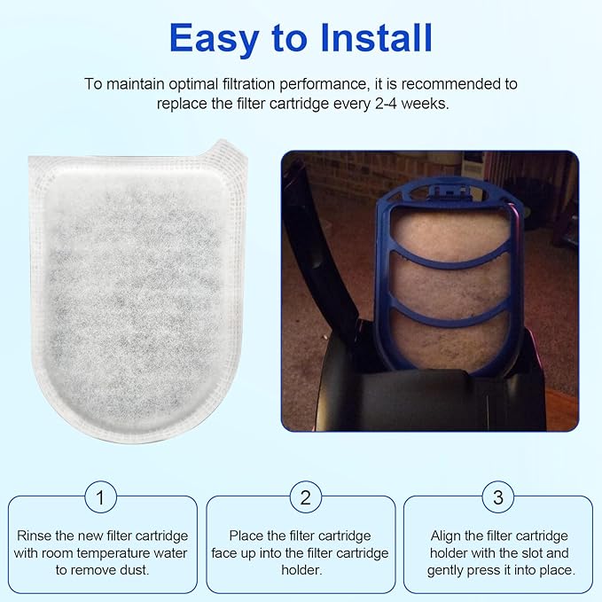 Aquarium Carbon Filter for Tetra Whisper EX, Fish Tank Carbon Filter Cartridges Large for Whisper EX30/EX45/EX70-10 Pack