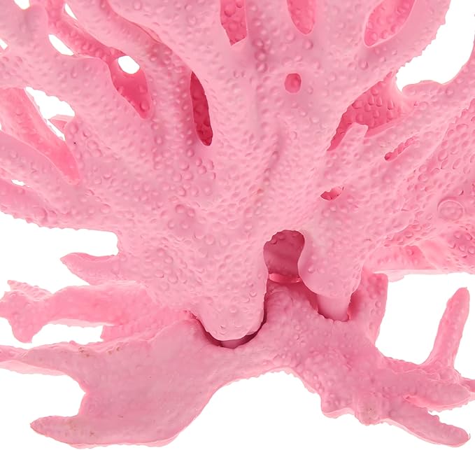 VOCOSTE Coral Reef Decor, Mini Faux Coral Decor for Aquarium Decorations, Pink,6.3"x5.31"