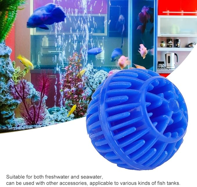 Balls Filter Media, Aquarium Filter Ball 500ml Reusable Freshwater Seawater for Aquarium and Pond Filter Media