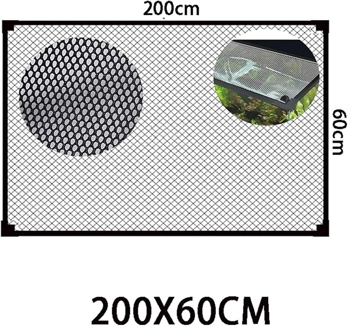 Mesh Screen Netting for Fish, DIY Magnetic Fish Tank Lid Multiple Sizes