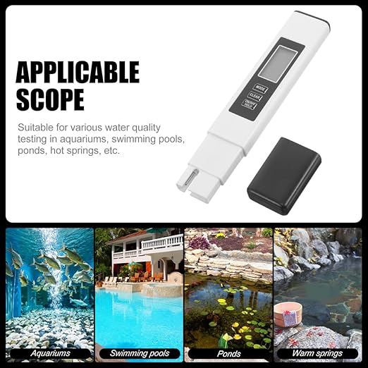 ULTECHNOVO 3-in-1 Meter Digital Water Tester – Dual Backlight High-Accuracy PPM & EC Measurement – for RO Systems Aquariums Tap Water Testing for Drinking & Freshwater Tanks
