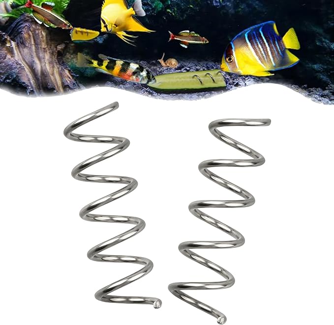 Fish Tank/Aquarium Vegetable Feeder,Bottom Sinking/Aquarium Vegetarian,Fresh Food Holder for Fish,Malawi Cichlid/pleco Fish/Clown Loach/Snails etc,2 Pack