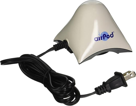 Penn Plax Air Pod Aquarium Air Pump Ultra Quiet Compact Dome Shape Dual Air Output | Multiple Size Options