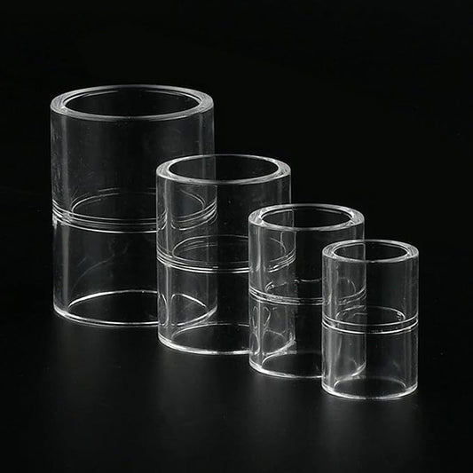 Generic 16 20 25 32 40 50mm Acrylic Pipe 90 Degree Elbow Transparent Plexiglass Fish Aquarium Water Tank Accessories Tank Tee Way Joints, Gold, 16mm