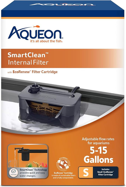 Aqueon QuietFlow Internal Filter with SmartClean Technology, Small
