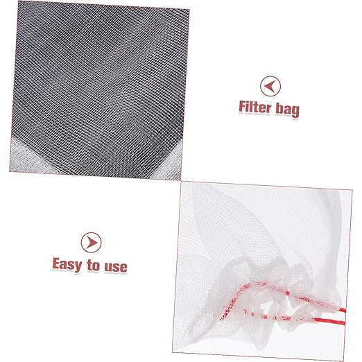 100pcs Sand Washer Filter Bag Pe Mesh Pouch for Fish Tanks Sand Washing Machine Drain Filter Easy Use Drawstring Design