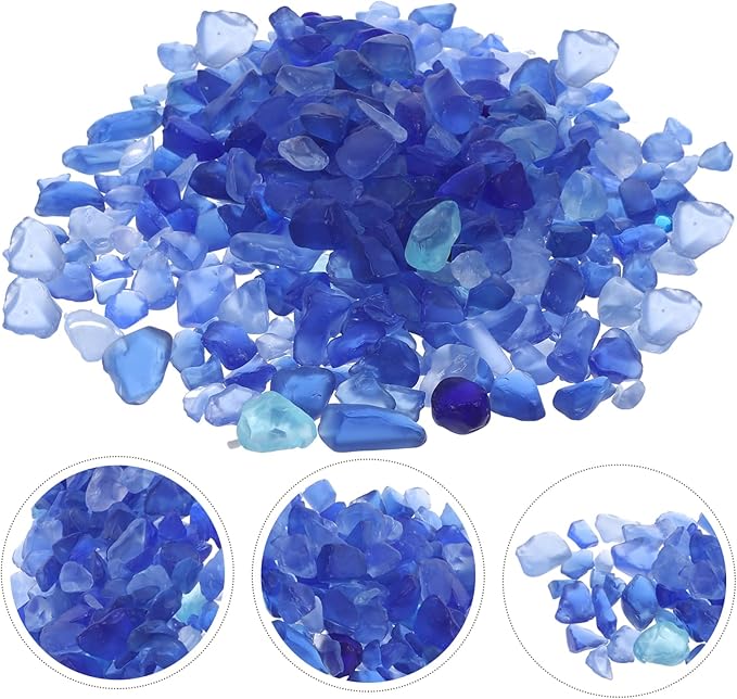 Abaodam 1 Set Aquarium Gravel Fairy Garden Rocks Aquarium Stone Decor Pebbles Fish Tank Rock Sand Fish Tank Gravel Stones Freshwater Glass Sand Container Supplies