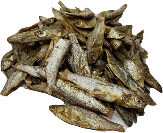 3"-5" Freeze Dried Fresh Water Fish - Perfect for Piranha, Monster Fish, Large Tropicals, Water & Land Turtles, Pond Fish, Cats, Rodents - 1-lb