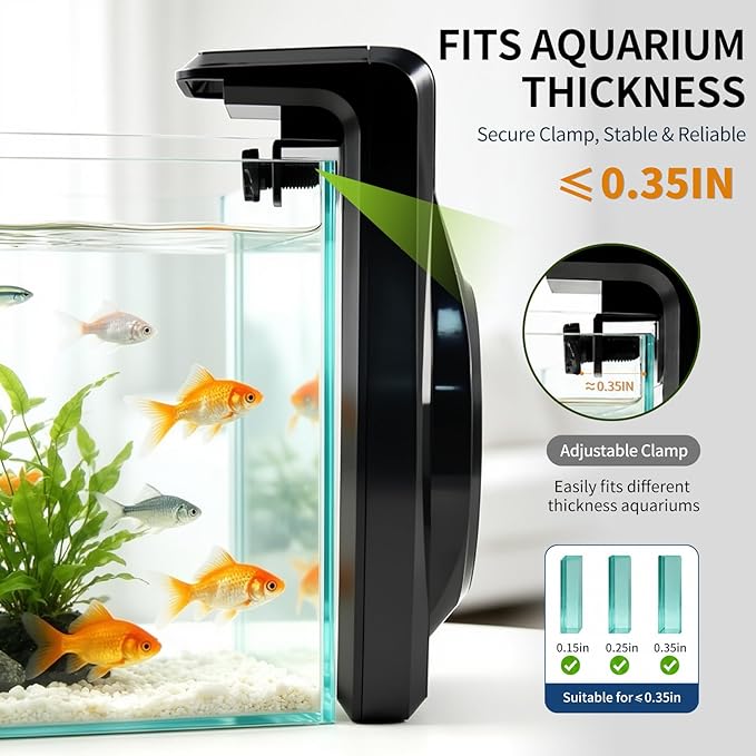 UPETTOOLS Fish Tank Chillers Fan, Small Aquarium Cooling Fan Cold Wind Chiller Adjustable Speed for Shrimp Coral Tropical and Sea Fish Tank（3-7Gal）