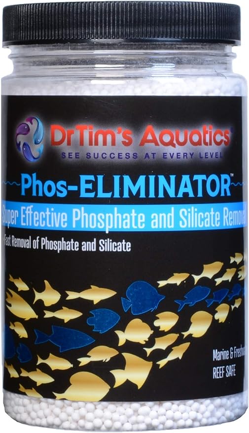 DrTim's Aquatics Phos-Eliminator Fish Tank Filter Media for Marine Aquaria, Freshwater Aquaria – Eliminates Fish Tank Materials – Eco-Friendly Water Purifier for Fish Tanks, Aquariums – for 300 Gal.