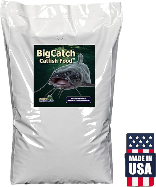 Natural Waterscapes BigCatch Catfish Food | Floating Fish Food 20 lb Bag