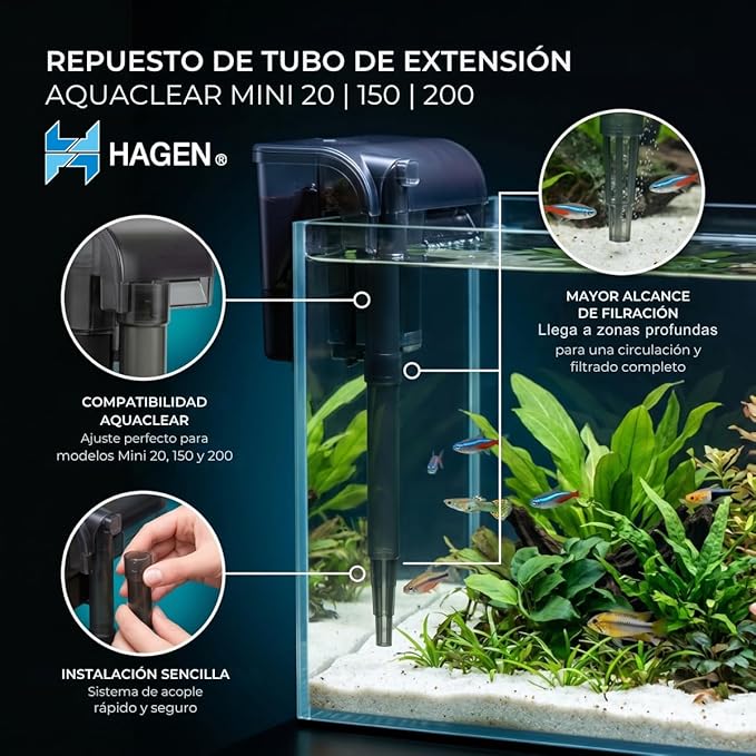 AquaClear Extension Tube for 20, 30, 50 Power Filters (Packaging May Vary)
