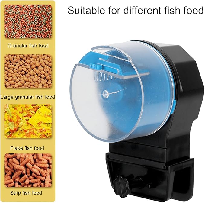 Ymiko Automatic Fish Feeder, Flexible, Material Versatile Food Options (#11)