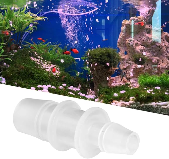 Pssopp Aquarium Hose Adapter Converter 18pcs Plastic Adapter Set 8mm/12mm, 8mm/16mm, 12mm/16mm, 12mm/20mm, 16mm/20mm