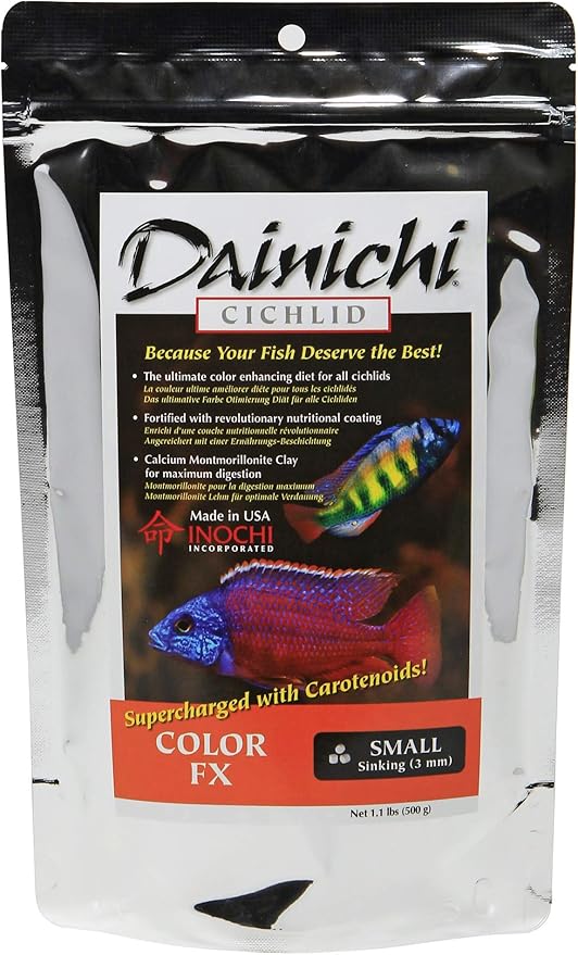 Dainichi Cichlid Food - Color FX Sinking Small Pellet - 1.1 lbs