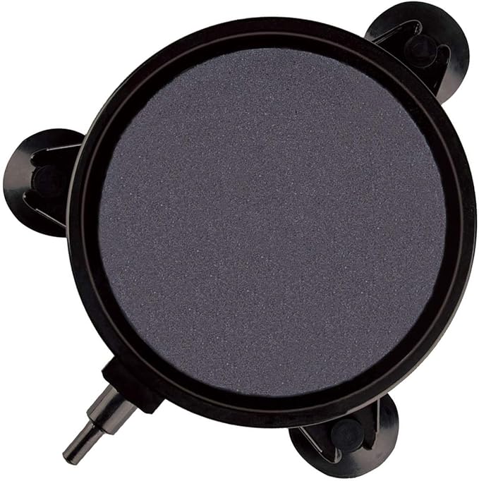 SLOCME 4 Inch Aquarium Air Stone - Air Bubble Stone with Suction Cup Dissolving Oxygen Diffusers Air Pump Accessories for Aquarium Fish Tank