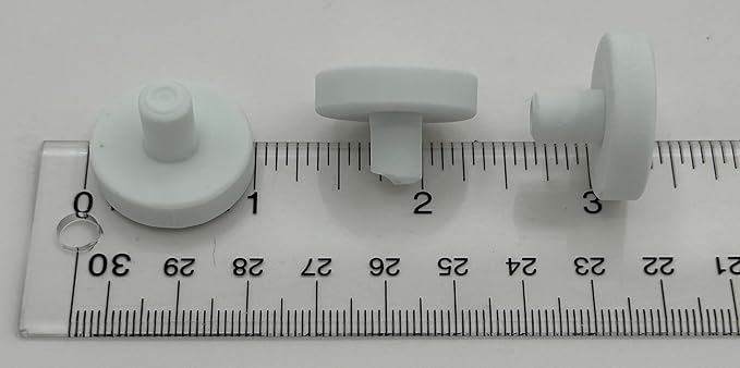 Awesome Aquatic Ceramic Coral Frag Plugs/Disks/Base Frag Plug Frag Plate Frag Disc (100 Pack 24 MM)