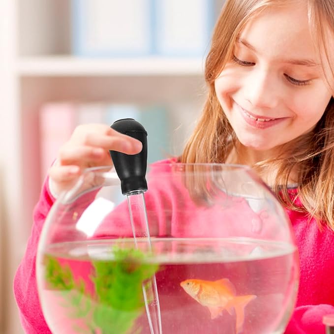 Fish Tank Gravel Vacuum Cleaner Manual Water Filtering Tool Aquarium Gravel Sand Faeces Cleaning Kit Black for Aquarium Maintenance
