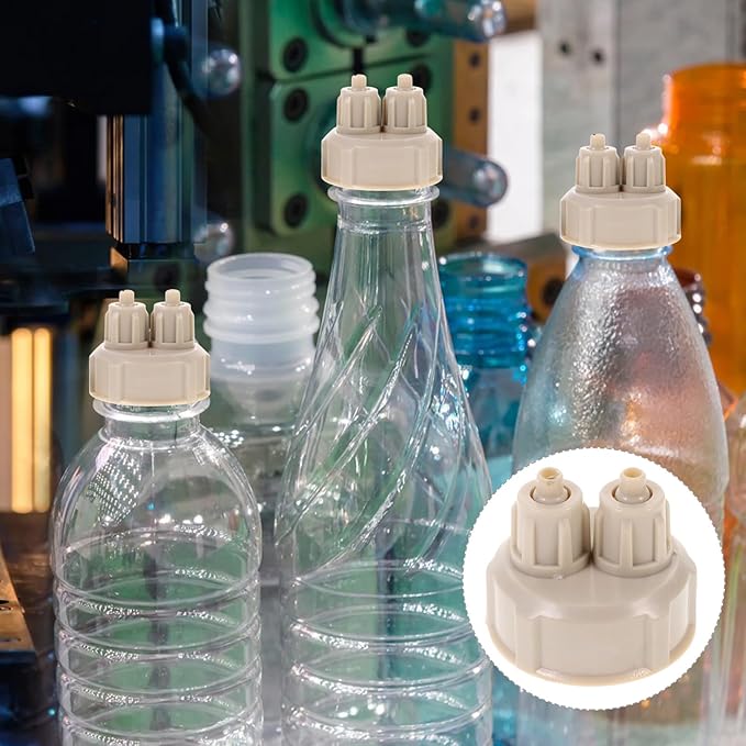 4-Pack Aquarium Bottle Caps Quickly Twist DIY Reactor Caps for Fish Tank Air Pump Accessories Plant Diffuser 1.29X1.29X1.18 Inches