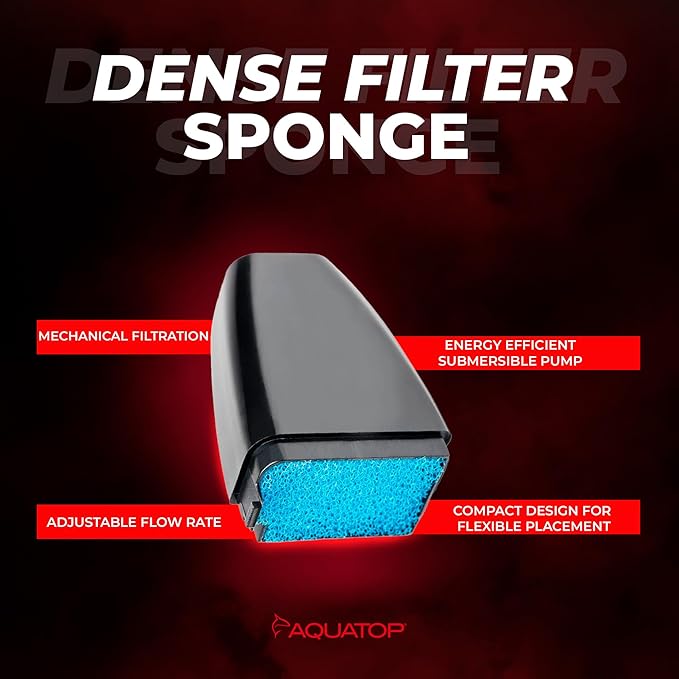 Aquatop Aquarium Surface Skimmer – 65 GPH Flow Rate – Efficient Waste Removal – Ideal for Tanks Up to 100 Gallons – Ideal for Freshwater & Saltwater Compatible