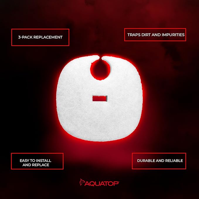 Aquatop Replacement White Filter Pads – Compatible with Forza FZ13 Canister Filters – Aquarium Filter Refills – Maintains Crystal Clear Water