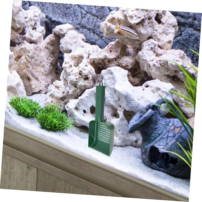 Milisten Multifunctional Fish Tank Sand Shovel Portable Plastic Cleaning Scoop for Aquariums for Gravel Sediment Removal Elegant Design for Tidy Environment Planted and Sand Tanks