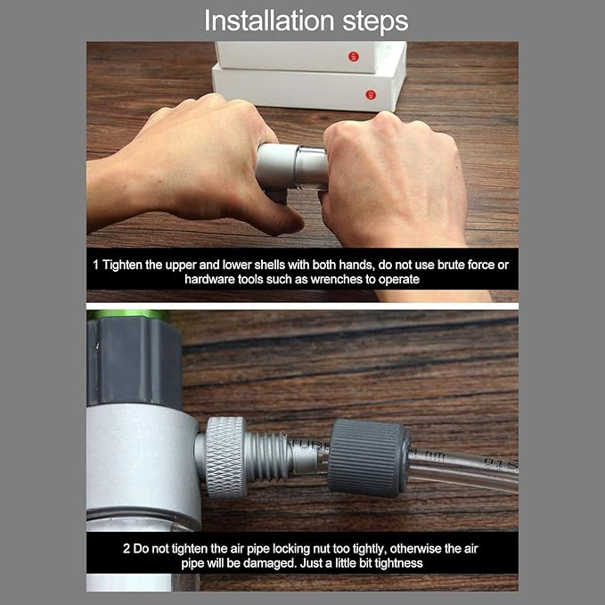 Zerodis Aquarium CO2 Atomizer, Fish Atomizer Outer‑ CO2 Diffuser CO2 Reactor Diffuser Fish Accessory(M1 12/16mm)