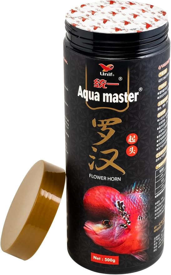 AquaMaster Super Color Enhancer Food for Flower Horn Fish 500g