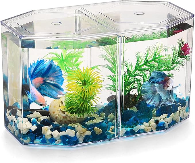 Fish Hatchery Isolation Box Hatchery Transparent Isolation Box,Aquarium Fish Breeder Box Multipurpose Transparent Octagonal Fish Isolation Box for Fish Breeding