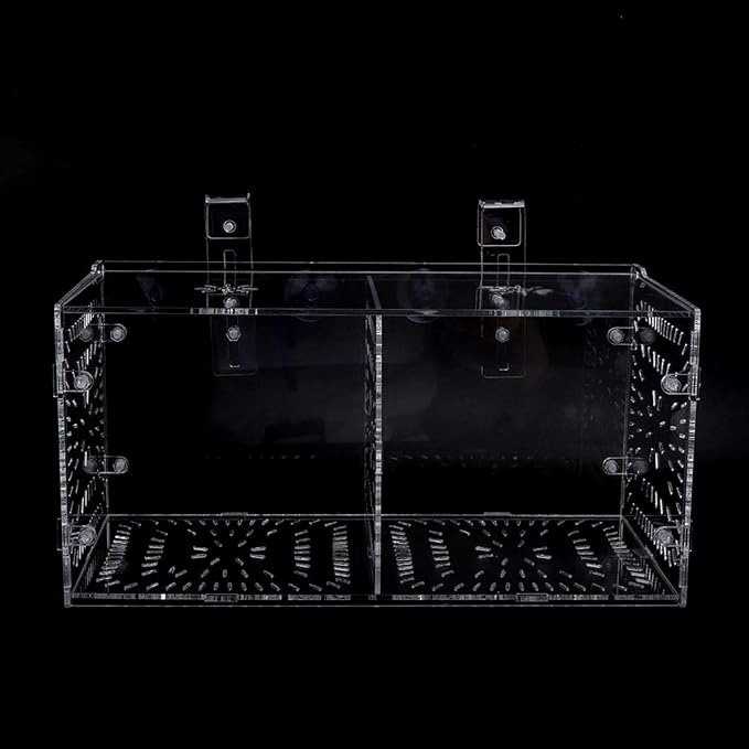 Aquarium Breeder Box for Fish Tank, Fish Breeding Box Tank Hatchery Incubator Aquarium Isolation Box for Seedlings Incubation(M)