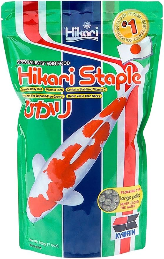 Hikari Sales 01442 17.6 Oz Staple® Large Pellets Pond Food