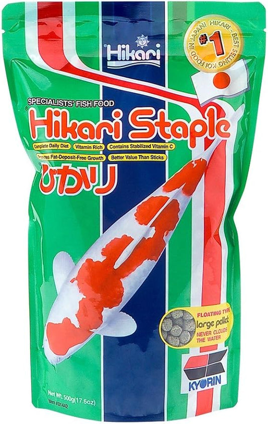 Hikari Sales 01442 17.6 Oz Staple® Large Pellets Pond Food
