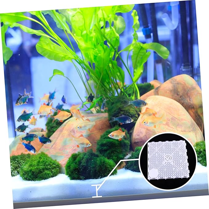 10pcs Fish Tank Isolation Plates Sand Divider Board for Aquarium Bottom Pad for Gravel Bed Strong Support and Easy Installation for Aquatic Environments