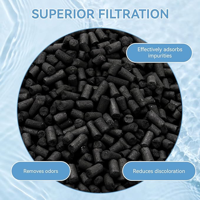 8 Oz Pro-C Aquarium Canister Filter Media Bag Compatible with Penn-Plax Cascade, Canister Filter Carbon Media for Remove Odors & Clear Water, Fish Tank Carbon Filter, 3 Pack (235g/bag)