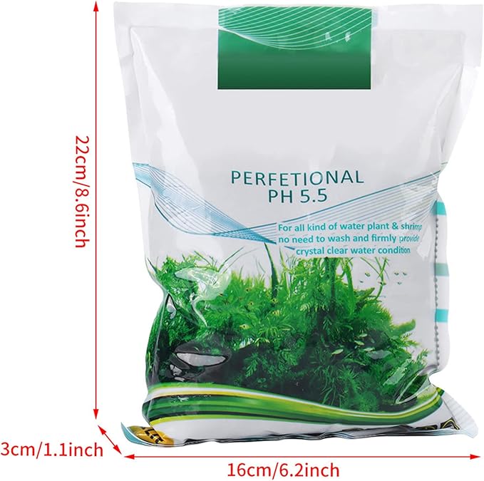 1000g Aquarium Soil, Water Grass Mud, Aquarium Fish Tank Mud, Fish Bottom Water Grass Seeds Plant Sand Mud