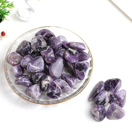 1PC Natural Crystal Amethyst Rose Quartz Gravel Irregular Polishing Minerals Specimen Stone Aquarium Home Decor,Amethyst,100g