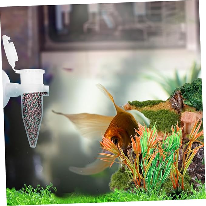 KESYOO Automatic Shrimp Feeder Suction Cup 6pcs Mini Aquarium Fish Food Dispenser Plastic Feeding Cone Cups for Brine Shrimp and Small Fish for Tank Feeding
